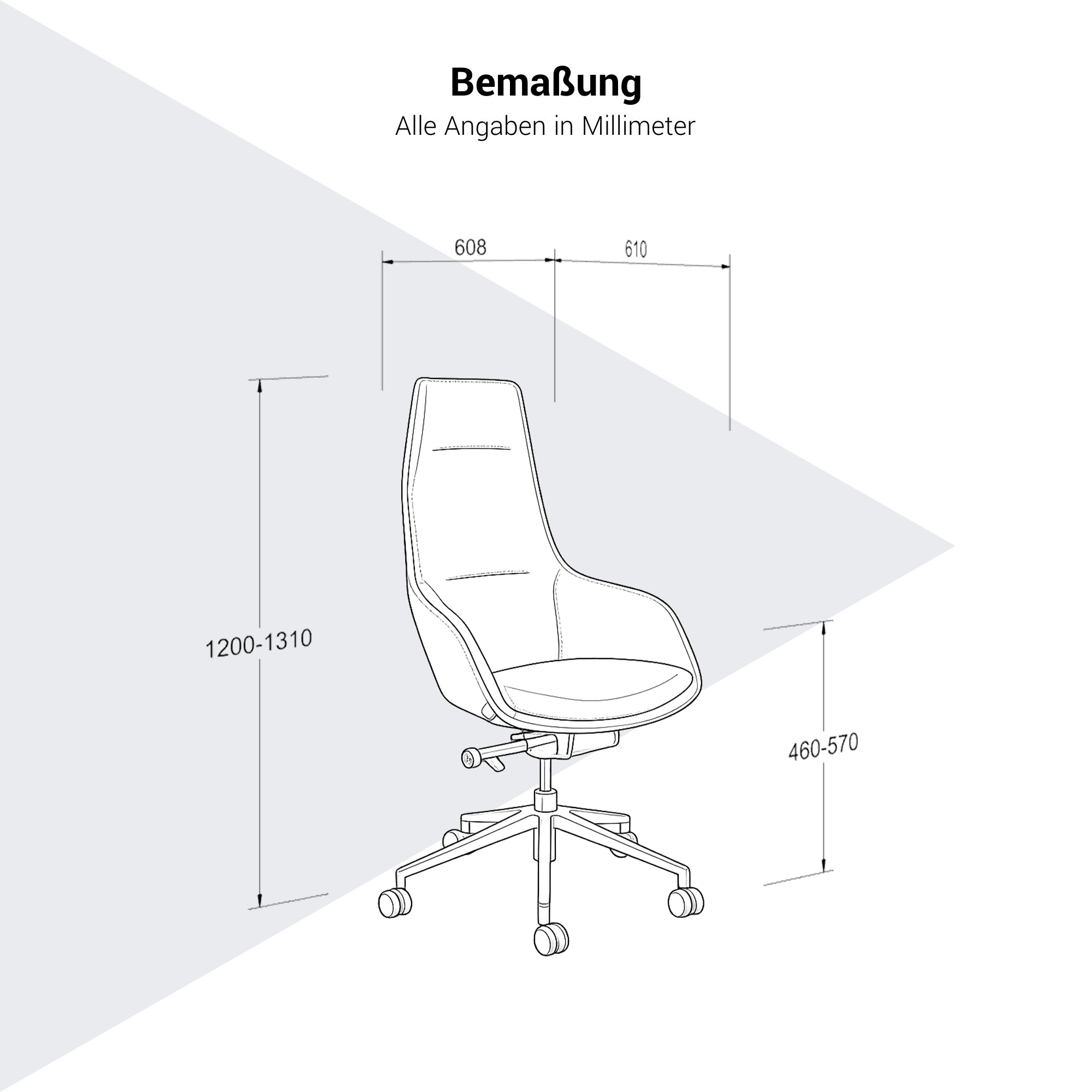 CAMILLE Executive Chair | Premium synchronous mechanism, armrests, headrest - 6 Main Image