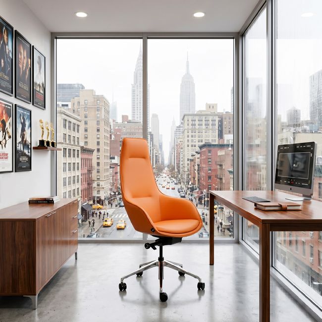 CAMILLE Chefsessel | Premium-Synchronmechanik, Armlehnen, Kopfstütze