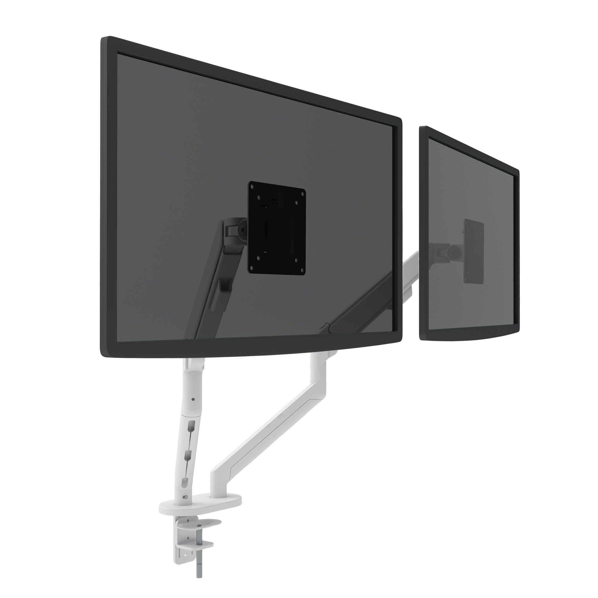 MASTER DUO Monitorhalter | Gasfederunterstuetzung, 148-445 mm, fuer zwei Monitore - 2 Main Image