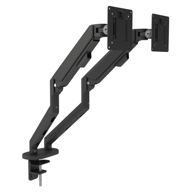 MASTER DUO Monitorhalter | Gasfederunterstützung, 148-445 mm, für zwei Monitore