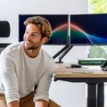 MASTER DUO Monitorhalter | Gasfederunterstützung, 148-445 mm, für zwei Monitore