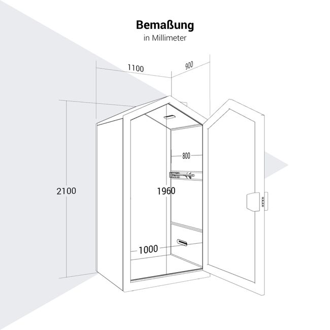 Soundbox QUIET HOUSE | Schallisolierte Telefonbox, für 1 Person