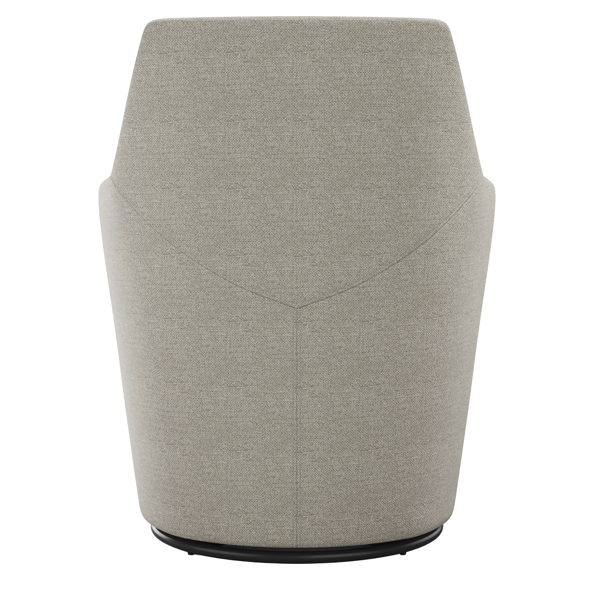 VELVET Lounge-Sessel | Drehfuß, feste Armlehne, Grau - 6 Main Image