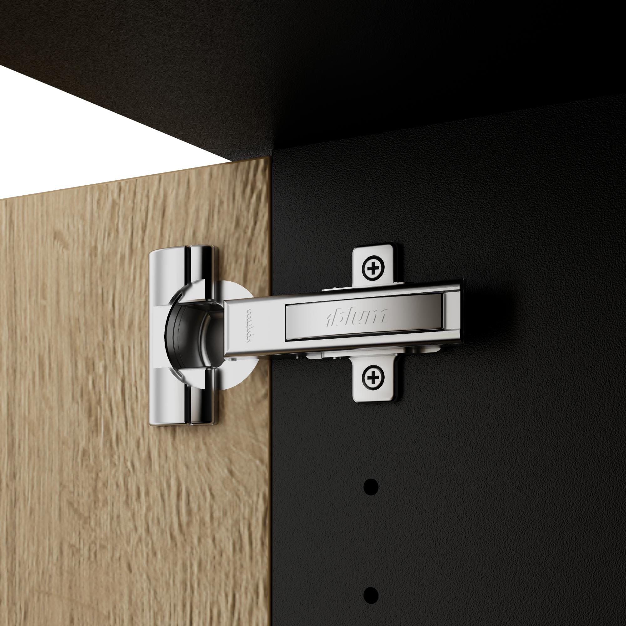 UNI Flügeltürenschrank | 2 OH, 800 x 777 mm, Anthrazit / Wildeiche - 9 Main Image