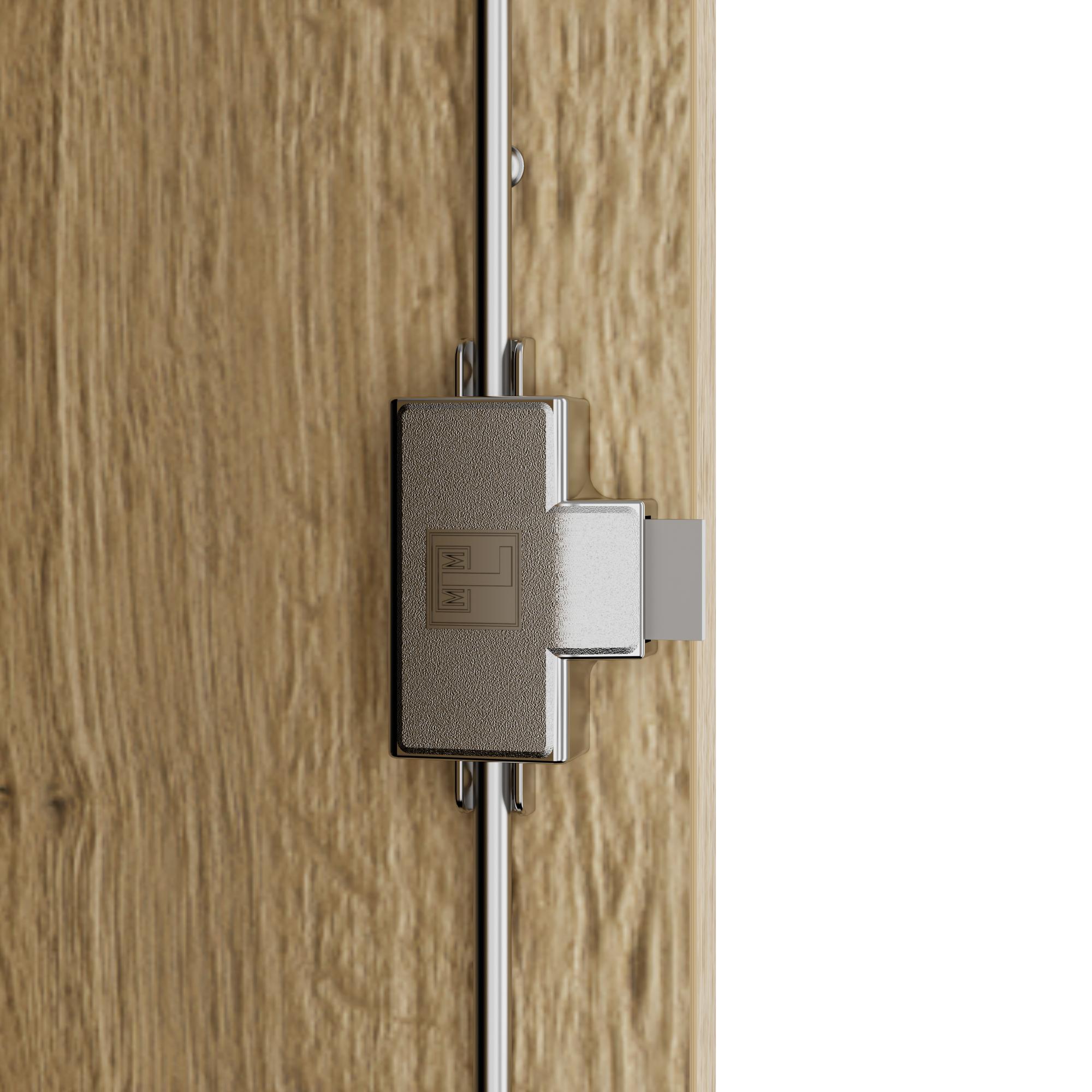 UNI Flügeltürenschrank | 5 OH, 800 x 1897 mm, Anthrazit / Wildeiche - 7 Main Image