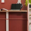 WARIANT Schreibtisch mit hoher Abschirmung | 1070-1270 x 1400 mm, elektrisch höhenverstellbar