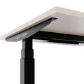 TELDRA Office, 2-Motoren-Schreibtisch | 1200 - 1800 mm, elektrisch höhenverstellbar, Sandgrau
