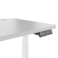TELDRA Pro Curve, 2-Motoren-Schreibtisch | 1200-1800 mm, elektrisch höhenverstellbar, Perlgrau