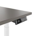 TELDRA Pro Curve, 2-Motoren-Schreibtisch | 1600-1800 mm, elektrisch höhenverstellbar, Cubanitgrau