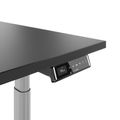 TELDRA Pro Curve, 2-Motoren-Schreibtisch | 1600-1800 mm, elektrisch höhenverstellbar, Anthrazit