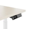 TELDRA Pro Curve, 2-Motoren-Schreibtisch | 1600-1800 mm, elektrisch höhenverstellbar, Ahorn