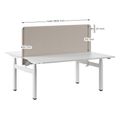 FONO Akustik-Tischtrennwand für MOTION Bench | 600 mm hoch, viele Farben