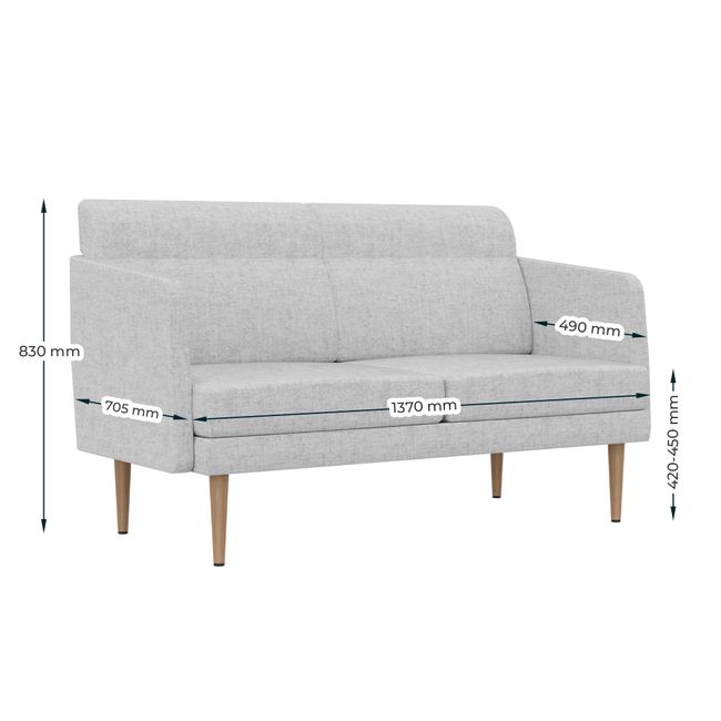 ARCIPELAGO Sofa | Gerade Form, niedrige Rückenlehne, viele Farben