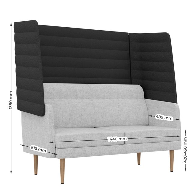 ARCIPELAGO Sofa | Gerade Form, hohe Rückenlehne, viele Farben