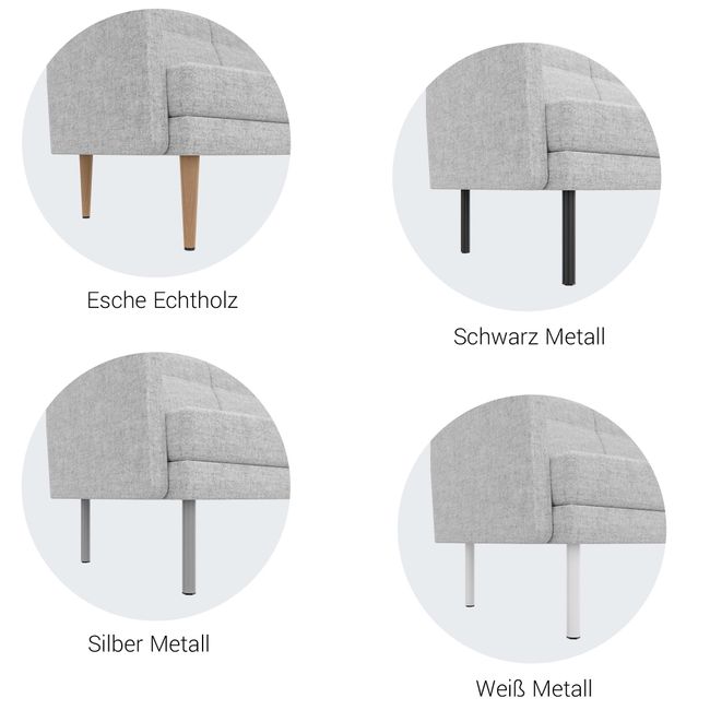 ARCIPELAGO Sofa | Gerade Form, hohe Rückenlehne, viele Farben