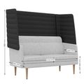 ARCIPELAGO Sofa | Gerade Form, hohe Rückenlehne, viele Farben
