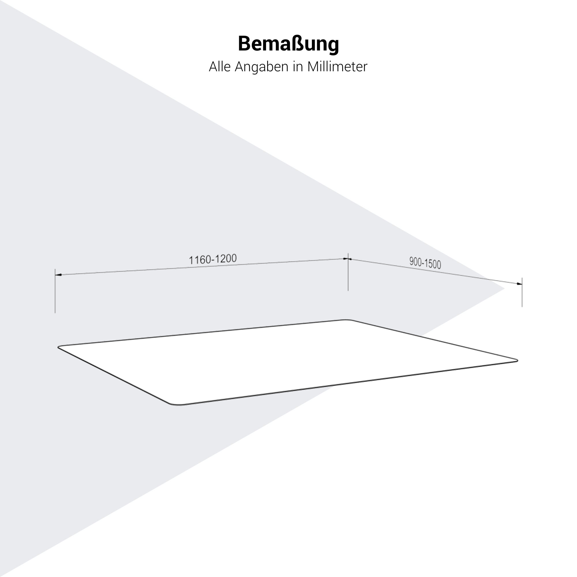 Bodenschutzmatte für Hartböden | 900 x 1200 & 1160 x 1500 mm, Polycarbonat - 6 Main Image