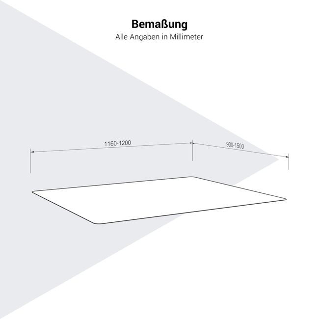 Bodenschutzmatte für Teppichböden | 900 x 1200 & 1160 x 1500 mm, Polycarbonat