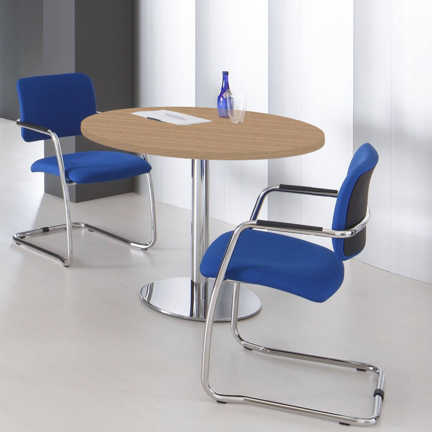 WeberB/ÜRO Optima runder Besprechungstisch Esstisch K/üchentisch Tisch Ahorn Rund /Ø 120 cm