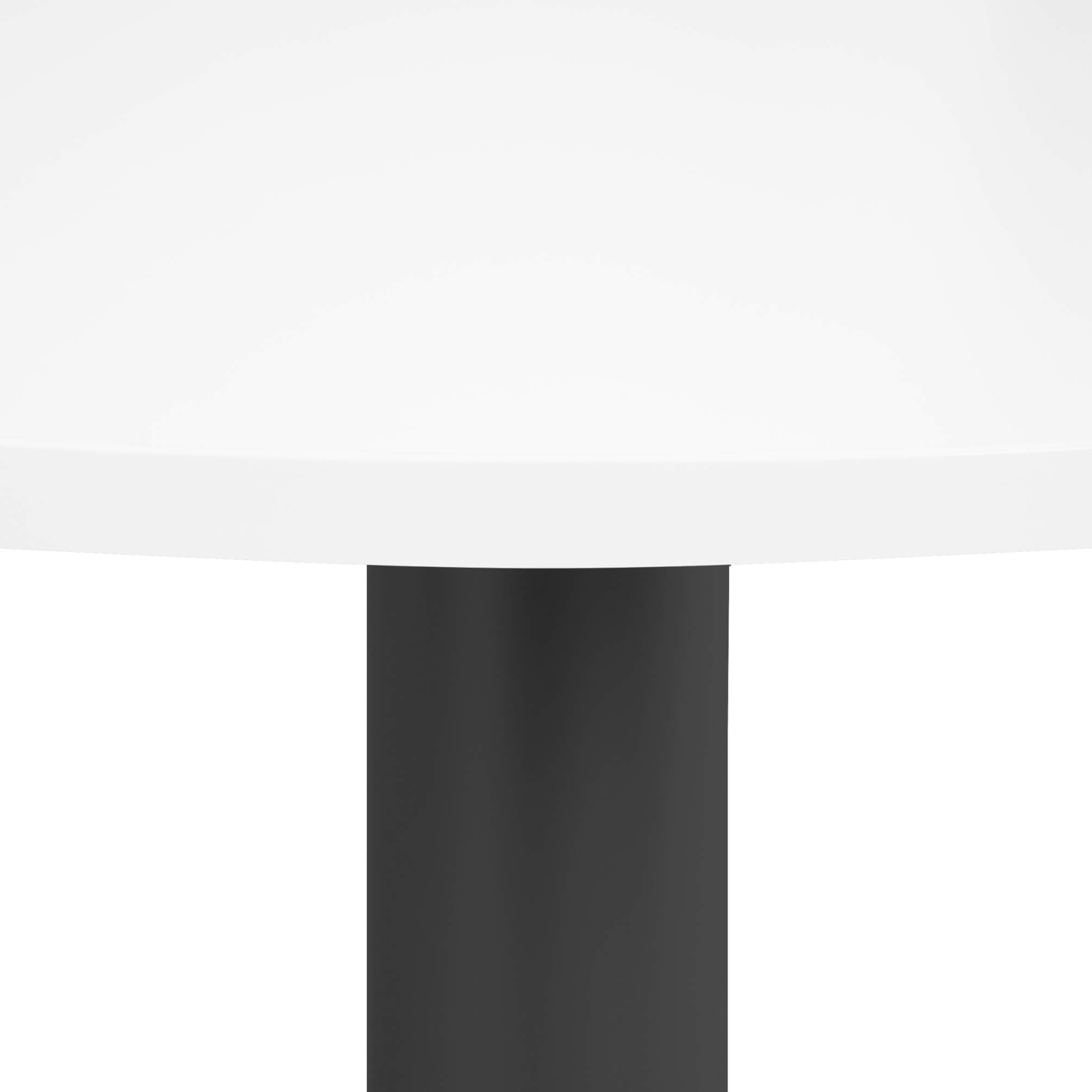 OPTIMA Meeting table | Round, frame anthracite, Ø 1000 mm, white - 6 Main Image