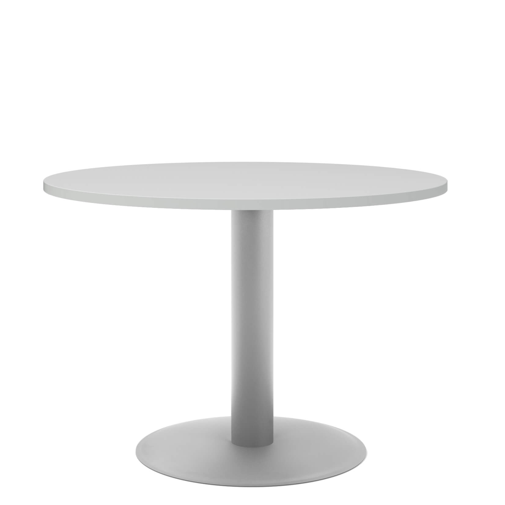 OPTIMA Tabella delle riunioni | Fiame arrotondato, argento, Ø 1000 mm, grigio perla - 2 Main Image