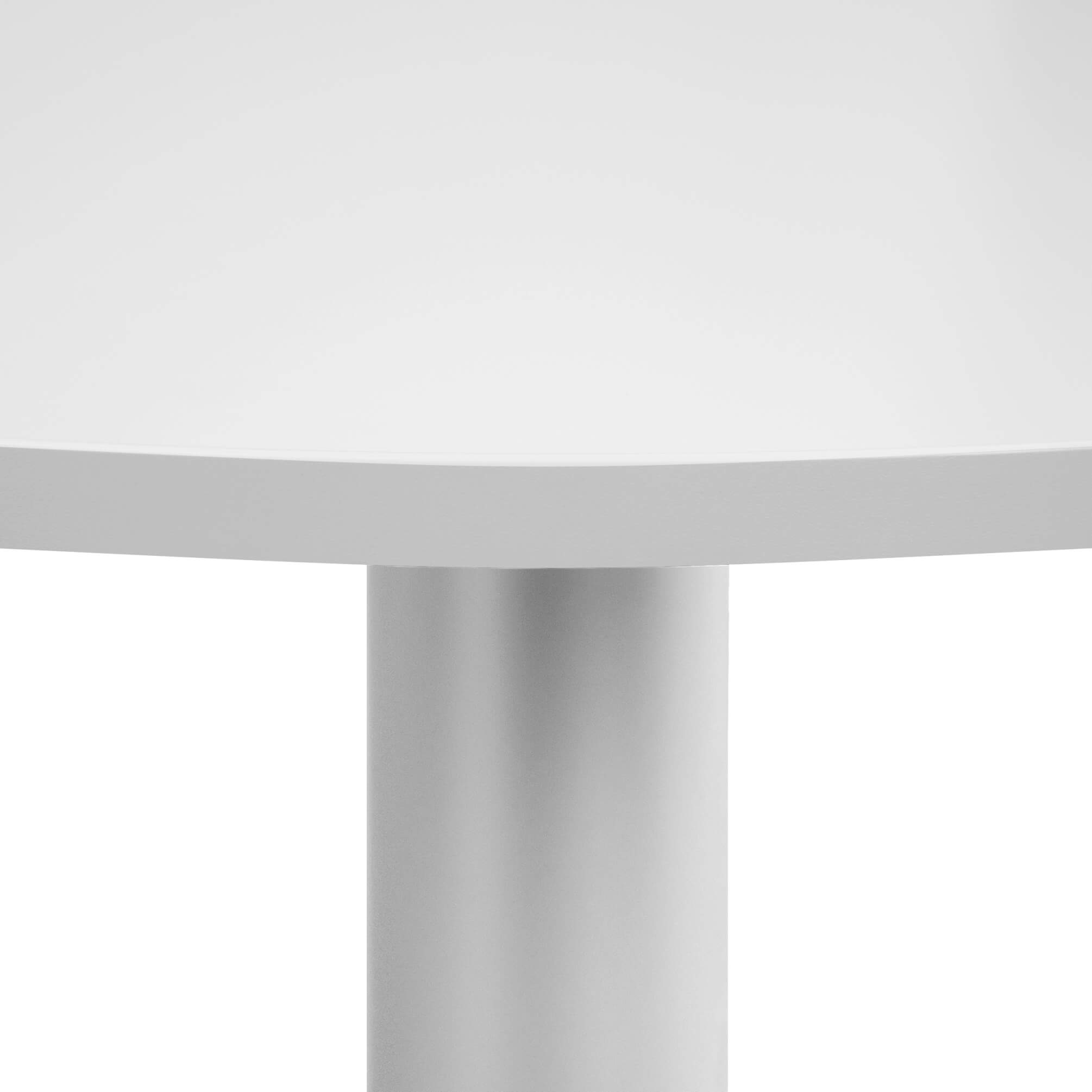 OPTIMA Tabella delle riunioni | Fiame arrotondato, argento, Ø 1000 mm, grigio perla - 6 Main Image