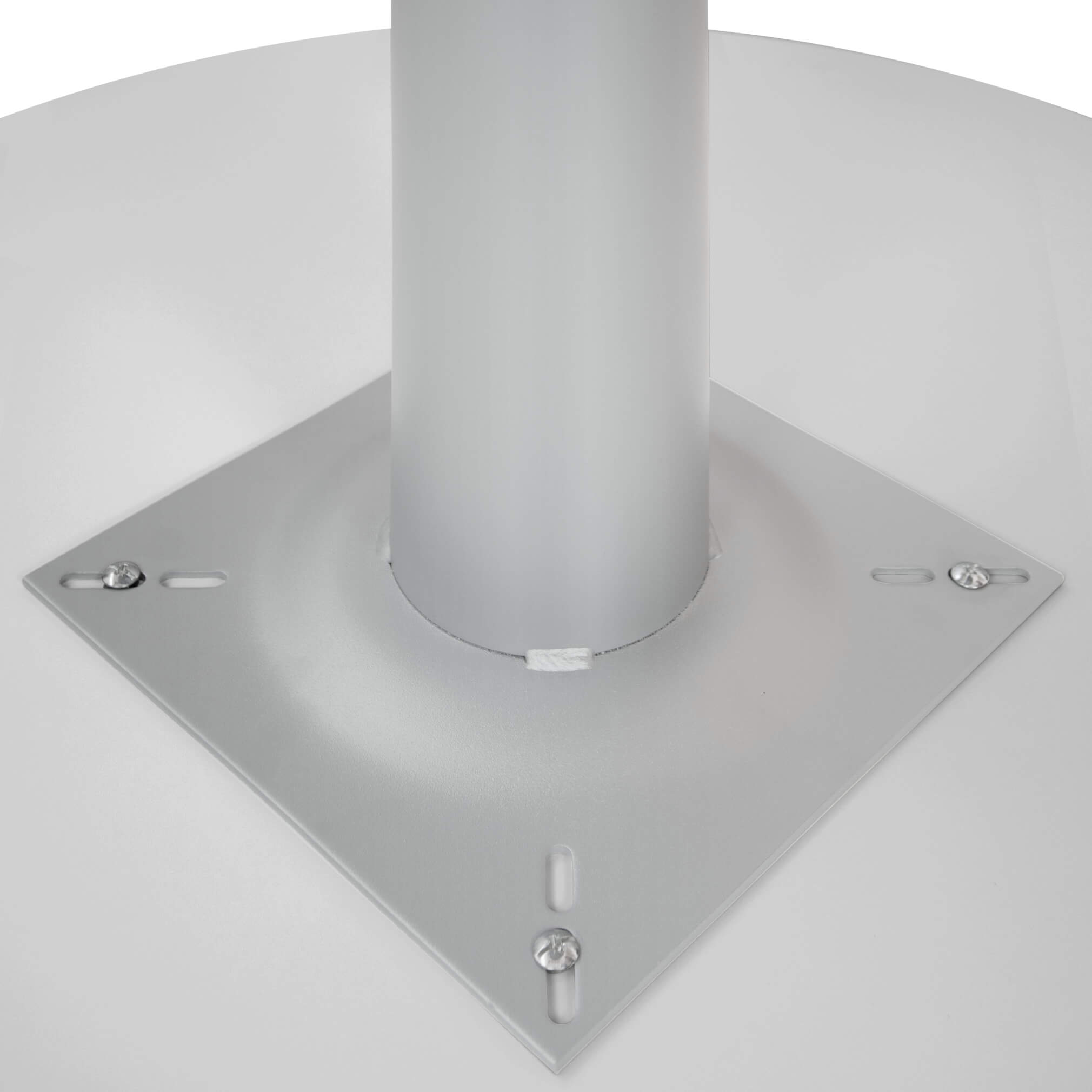 OPTIMA Tabella delle riunioni | Fiame arrotondato, argento, Ø 1000 mm, grigio perla - 7 Main Image