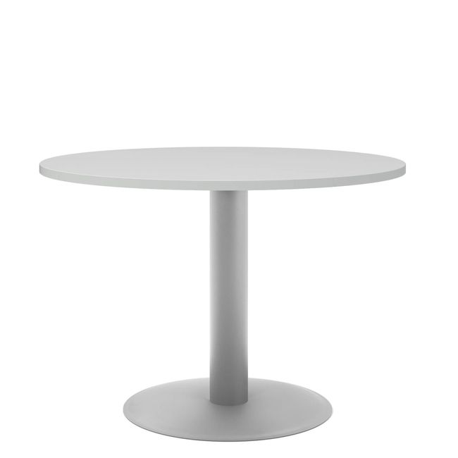 OPTIMA Besprechungstisch | Rund, Gestell Silber, Ø 1000 mm, Perlgrau OPTIMA Besprechungstisch | Rund, Gestell Silber, Ø 1000 mm, Perlgrau