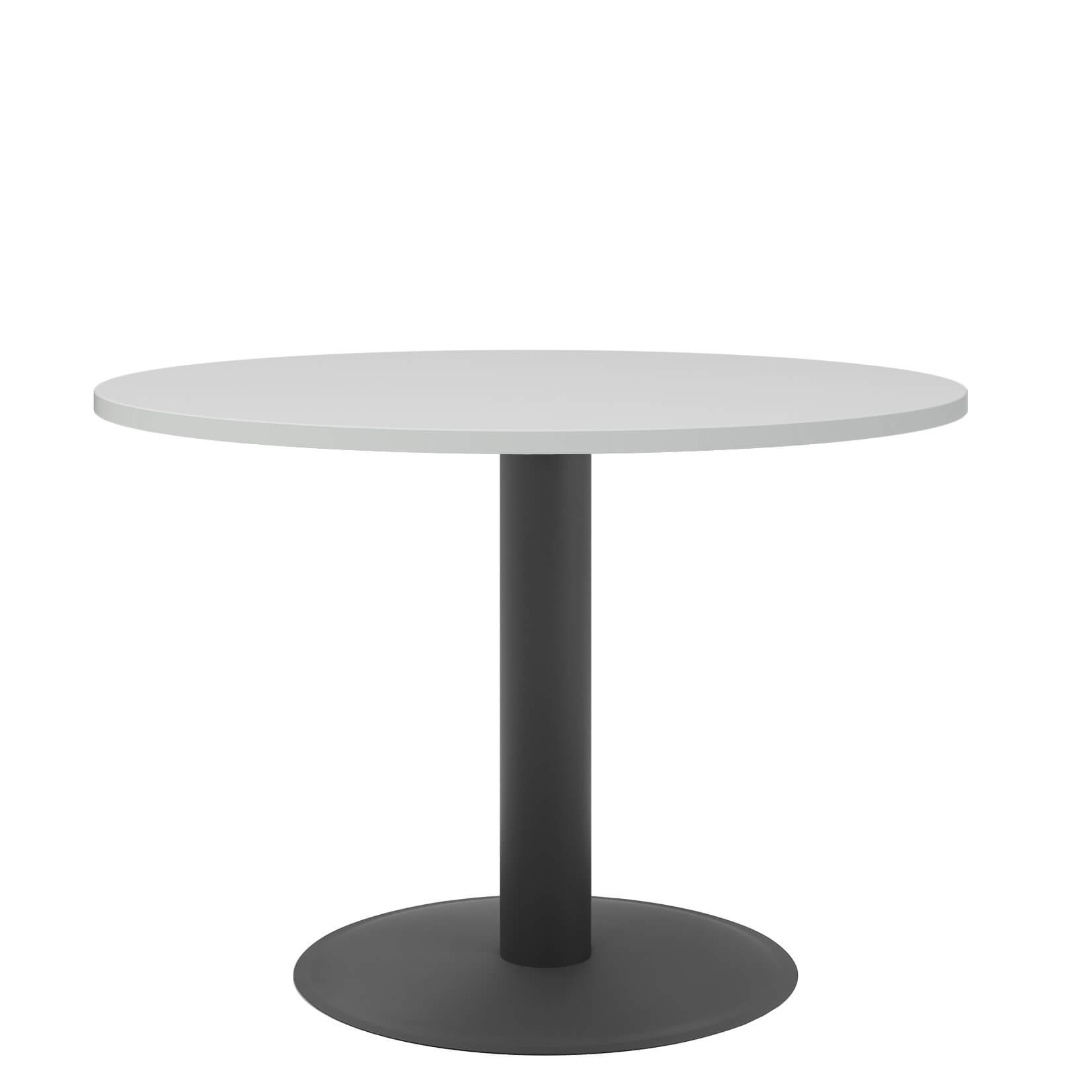 OPTIMA meeting table | Round, anthracite frame, Ø 1000 mm, pearl gray - 2 Main Image
