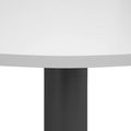 OPTIMA Besprechungstisch | Rund, Gestell Anthrazit, Ø 1000 mm, Perlgrau