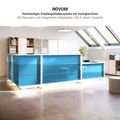 Novum reception counter | 2000-2400 mm, multicolor LED lighting, white - 8 Thumbnail Image