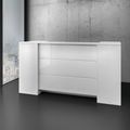 Novum reception counter | 2000-2400 mm, multicolor LED lighting, white - 5 Thumbnail Image