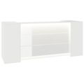 Novum reception counter | 2000-2400 mm, multicolor LED lighting, white - 6 Thumbnail Image
