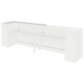 Novum reception counter | 3200-4000 mm, multicolor-LED lighting, white - 2 Thumbnail Image