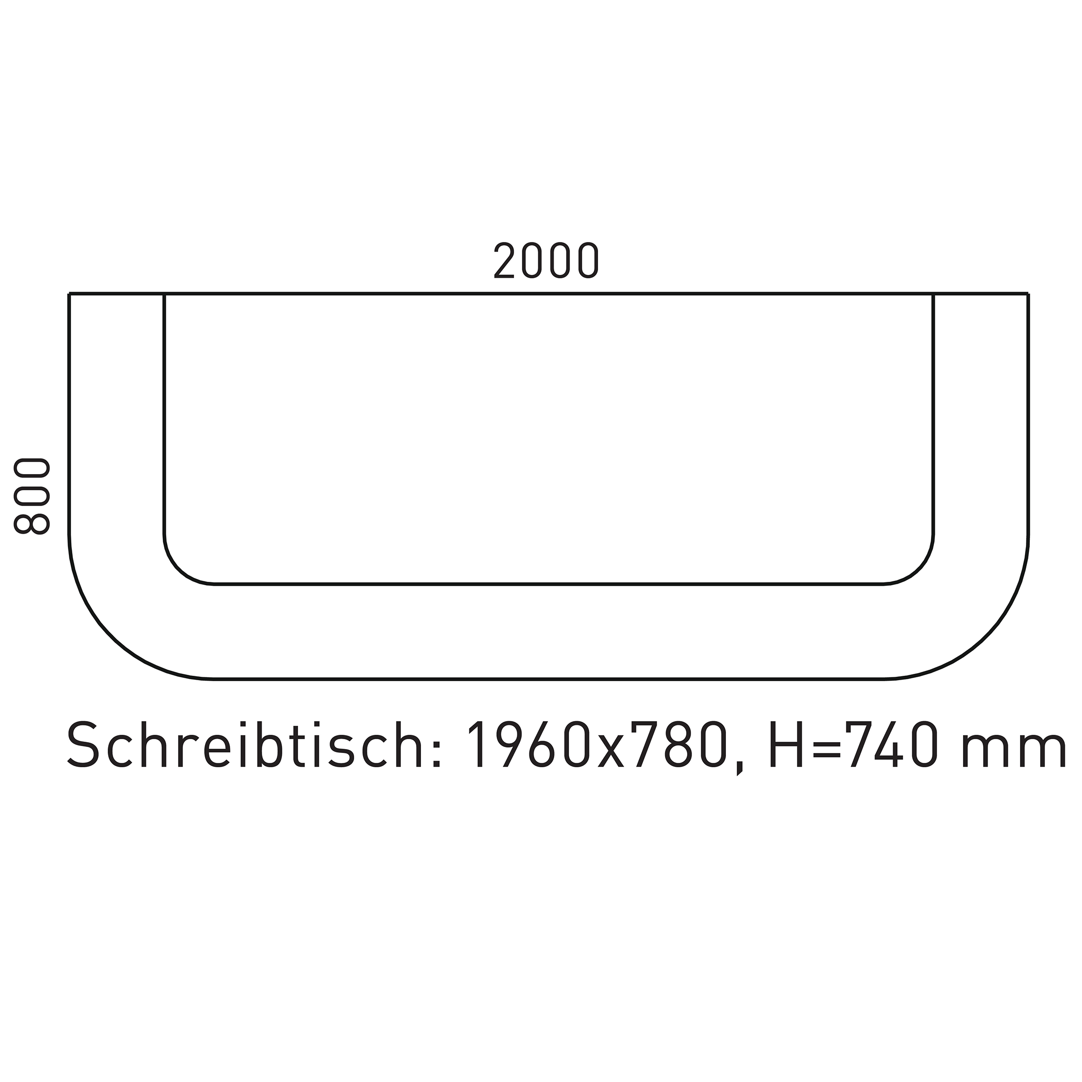 COSY Reception counter | 2000 x 800 mm, white - 7 Main Image
