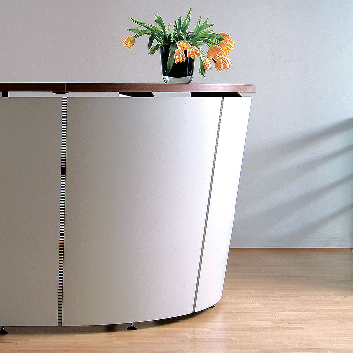 TERA reception desk | 2600 x 2250 mm, cappuccino - 5 Main Image