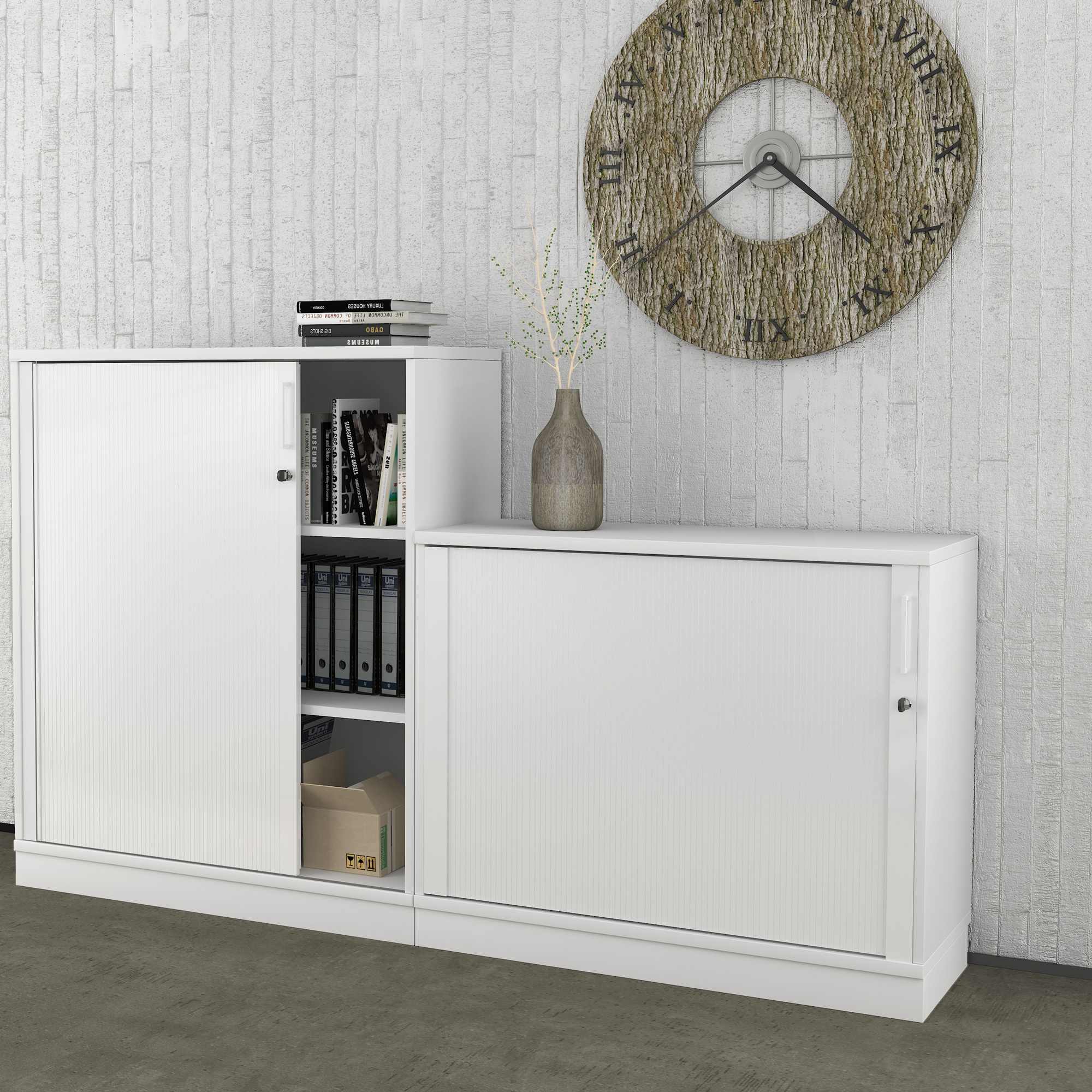 UNI Base en bois | 1000 mm, blanc - 2 Main Image