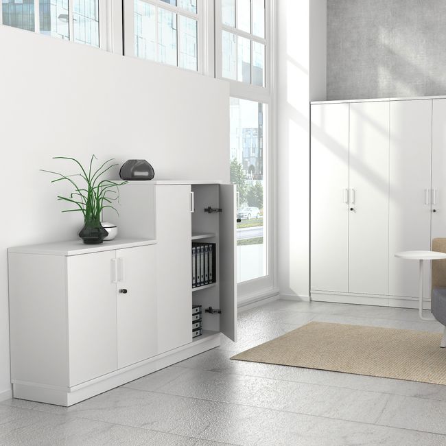 UNI Holzsockel | 1000 mm, Weiß