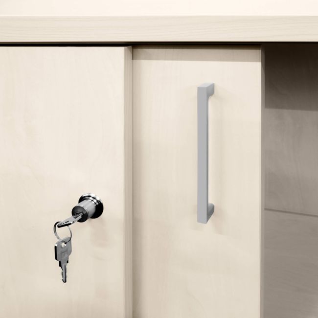 UNI Schiebetürenschrank | 3 OH, 1000 x 1143 mm, Ahorn UNI Schiebetürenschrank | 3 OH, 1000 x 1143 mm, Ahorn