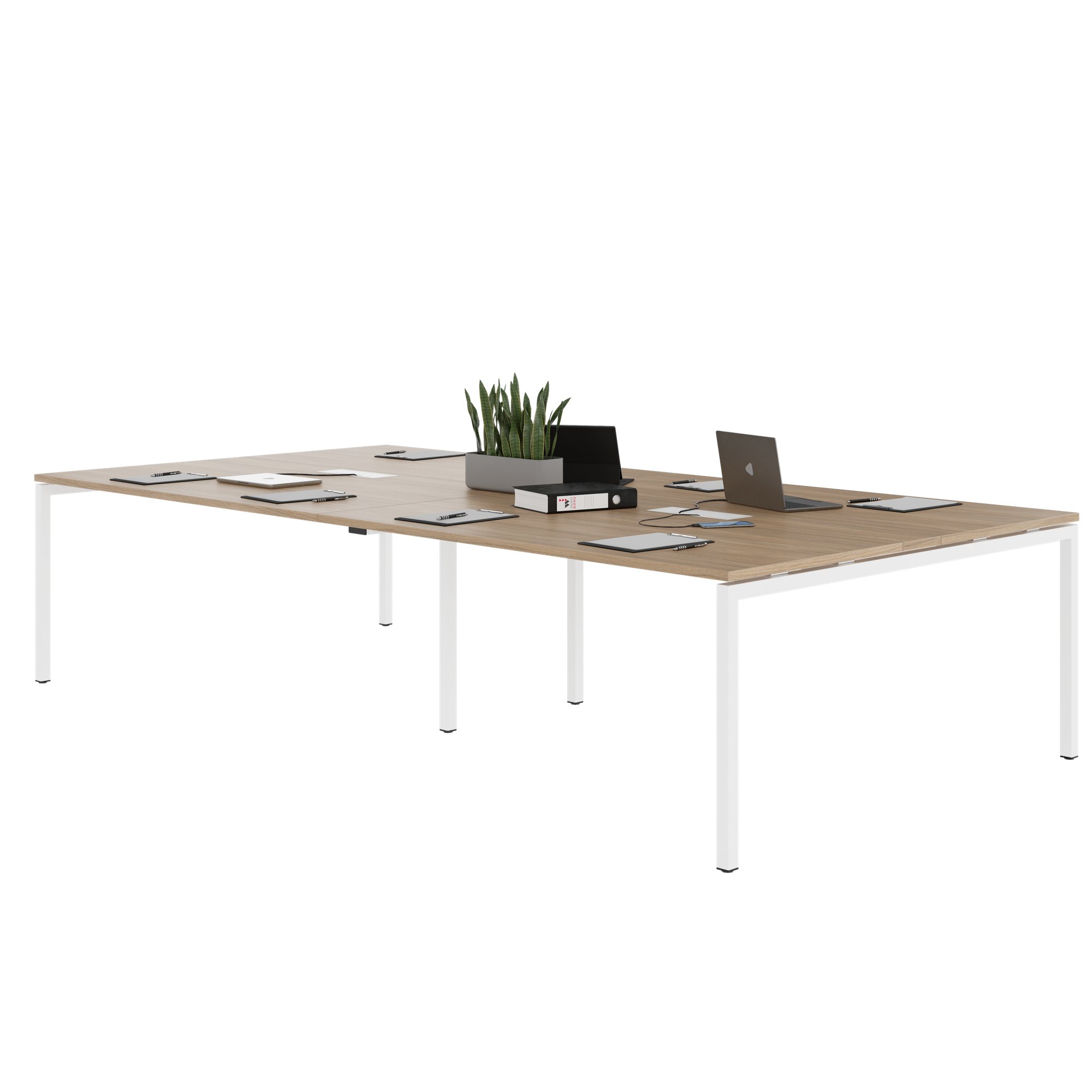 NOVA Conference table | 3200 x 1640 mm (10 - 12 people), electrified, amber oak - 2 Main Image