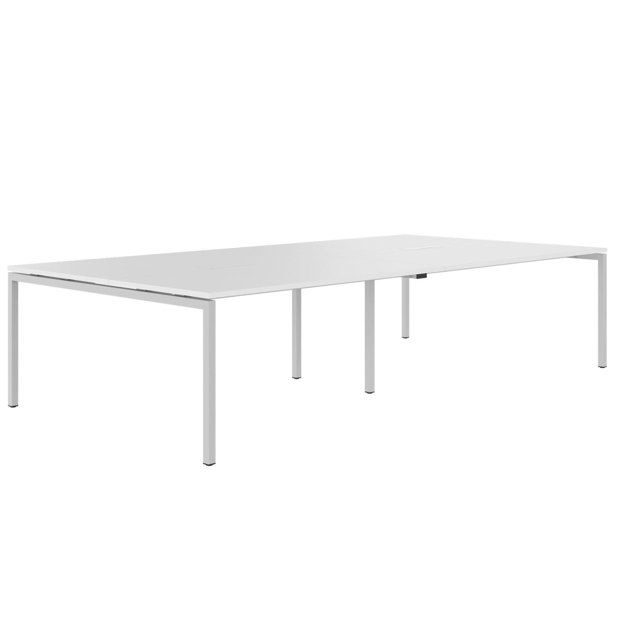 NOVA Tabella della conferenza | 3200 x 1640 mm (10-12 persone), elettrificato, bianco - 1 Main Image