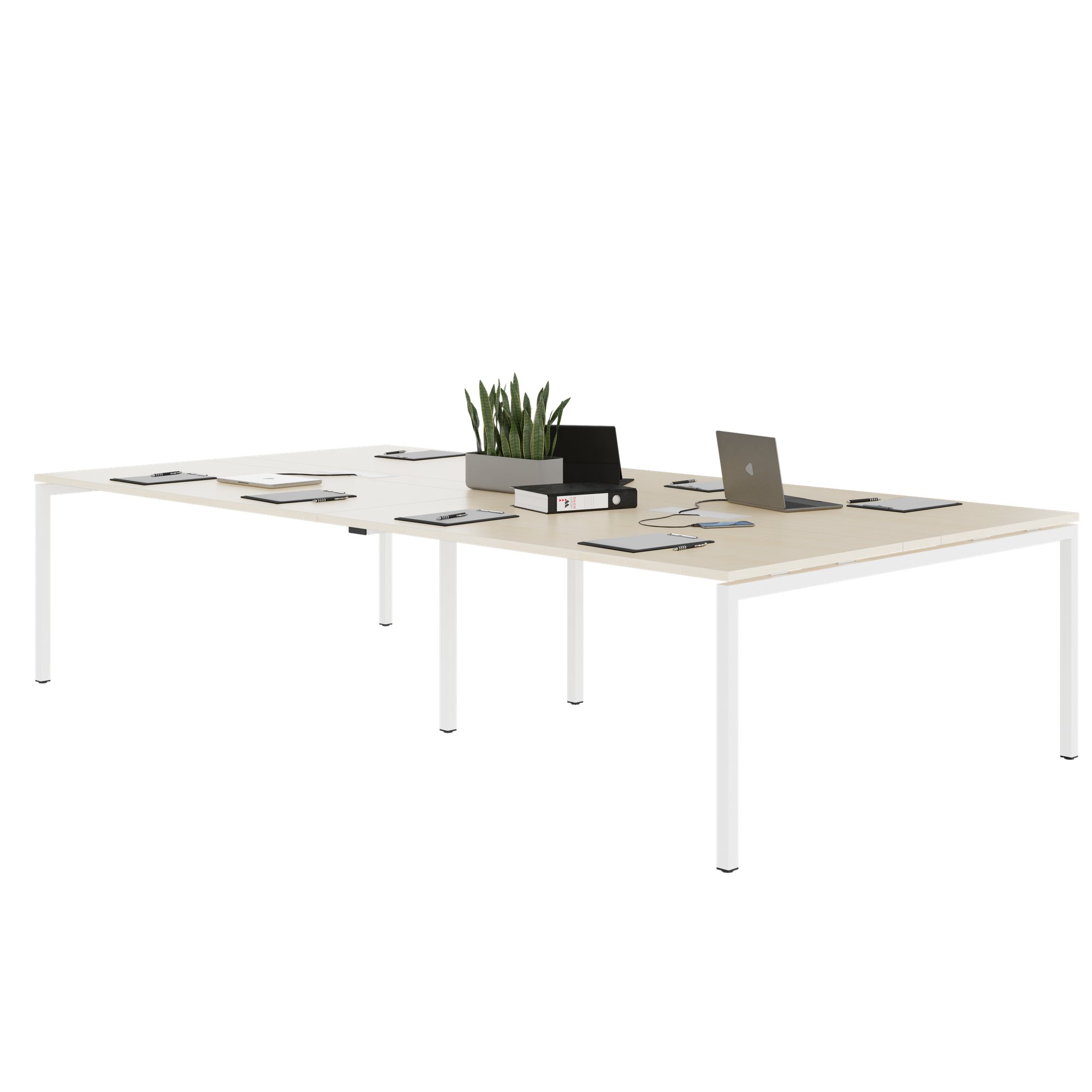 NOVA Konferenztisch | 3200 x 1640 mm (10 - 12 Personen), elektrifiziert, Ahorn - 2 Main Image