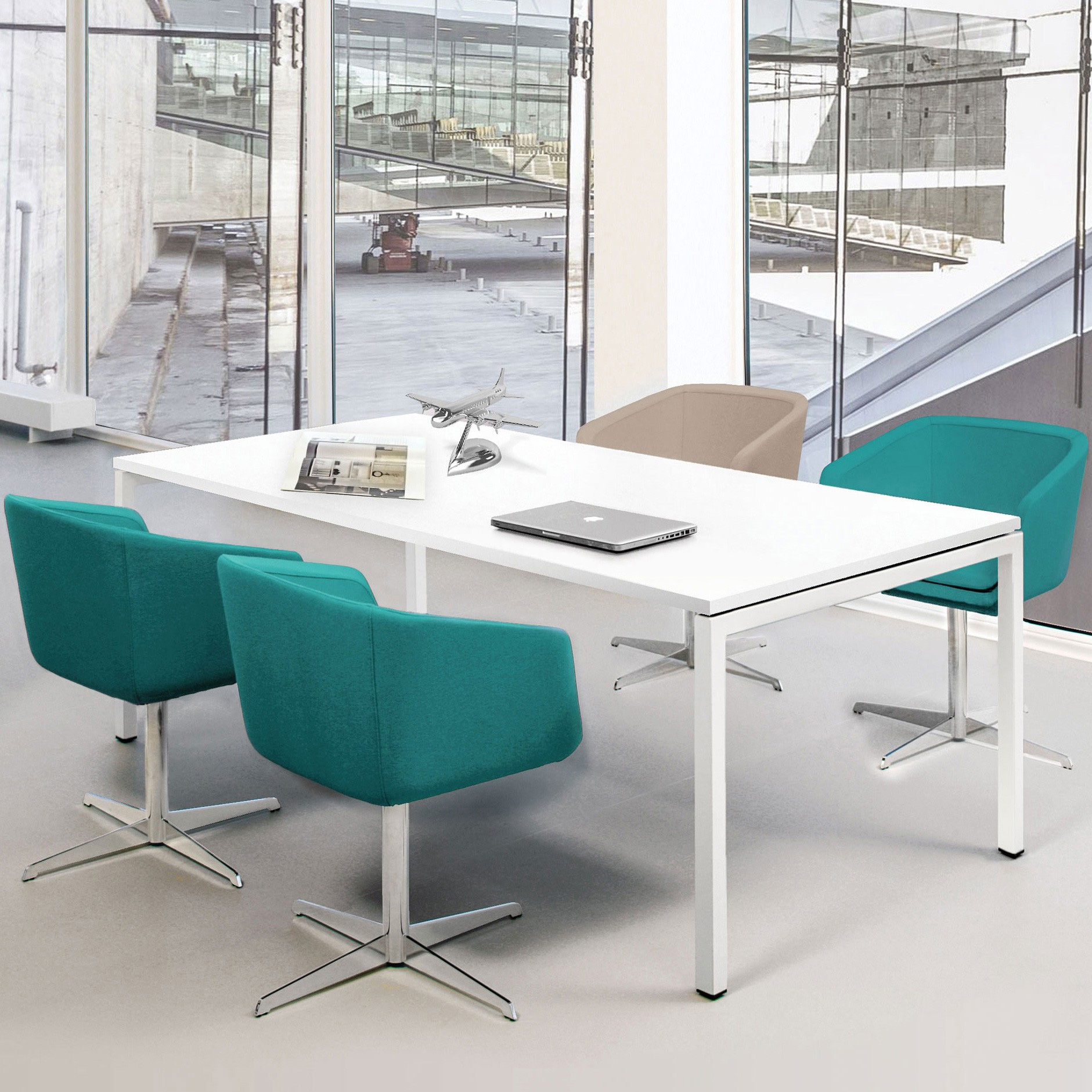 NOVA U TABELLO DI METTIVI | 1600 x 800 mm, bianco - 1 Main Image