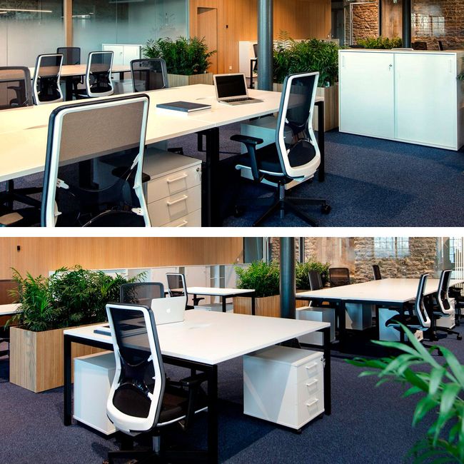 NOVA U Schreibtisch | 1600 x 800 mm, Weiß