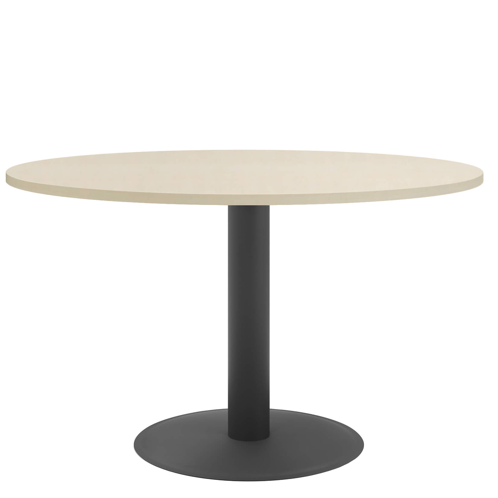 OPTIMA Tabella delle riunioni | Round, cornice antracite, Ø 1200 mm, acero - 2 Main Image