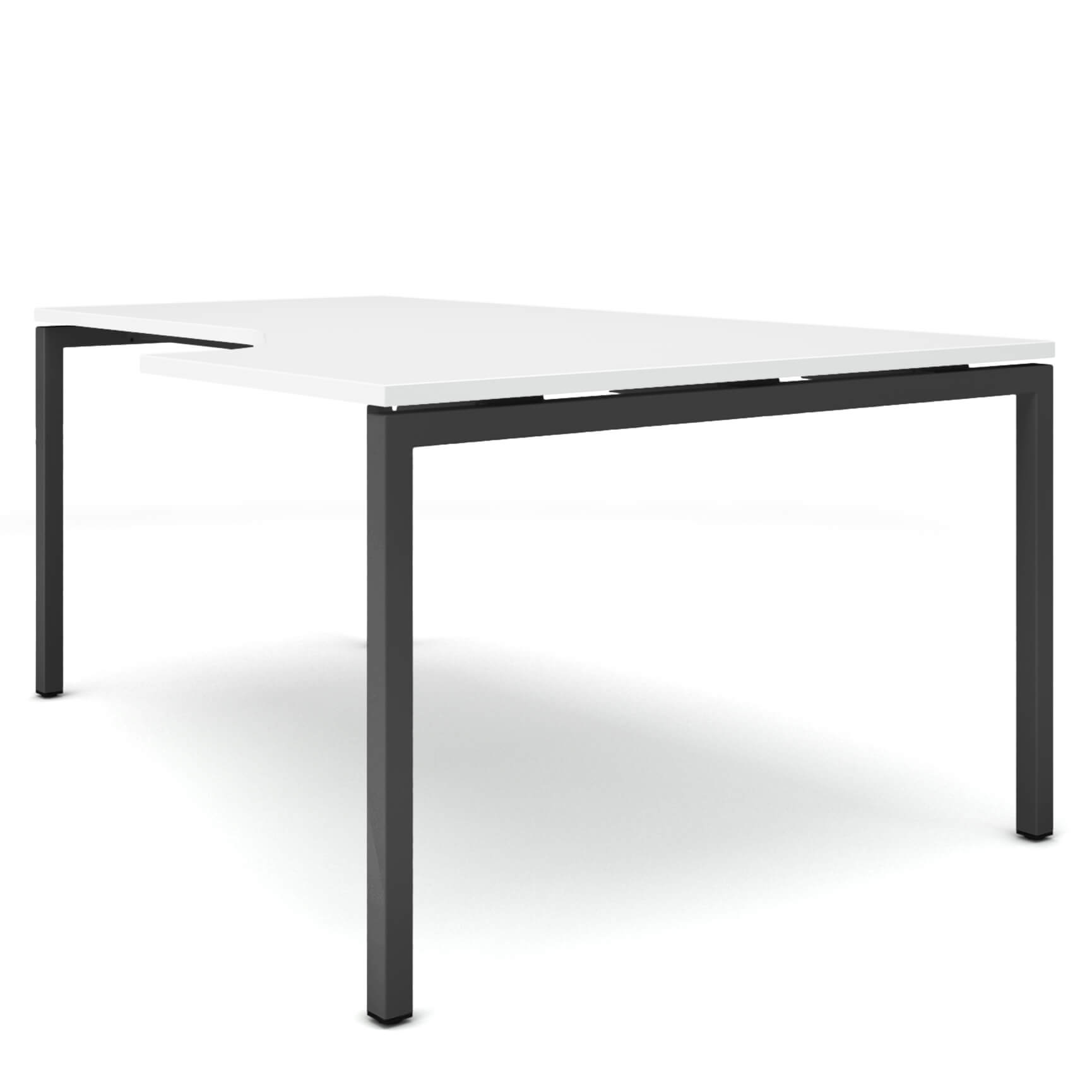 NOVA Winkelschreibtisch | Winkel rechts, 1800 x 1200 mm, Weiß - 2 Main Image