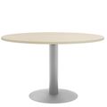 OPTIMA Tableau de réunion | Round, cadre argenté, Ø 1200 mm, érable - 2 Thumbnail Image