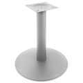 OPTIMA Besprechungstisch | Rund, Gestell Silber, Ø 1200 mm, Weiß