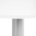 OPTIMA Besprechungstisch | Rund, Gestell Silber, Ø 1200 mm, Weiß