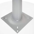 OPTIMA Besprechungstisch | Rund, Gestell Silber, Ø 1200 mm, Weiß